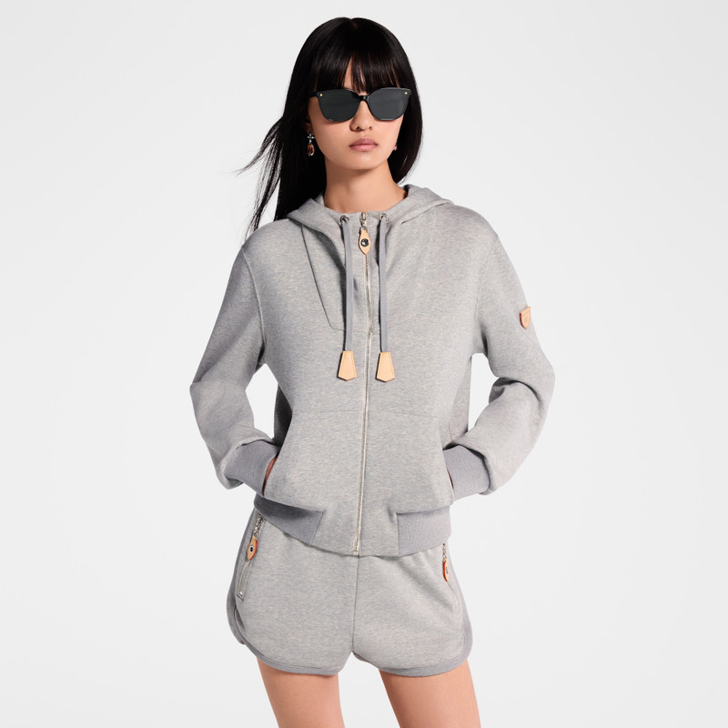 가죽 악센트 Hoodie 4