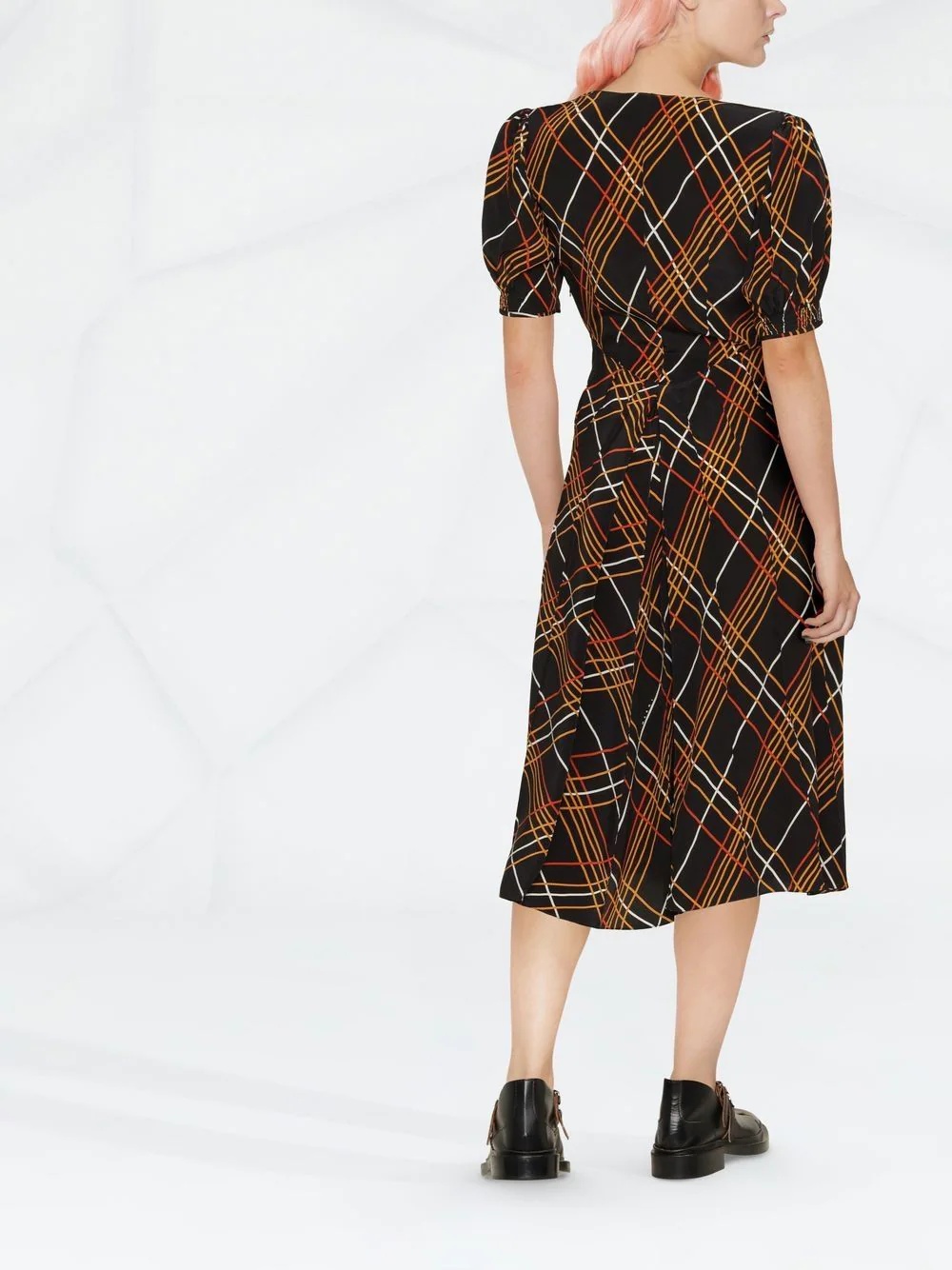 multi-way stripe midi dress - 4