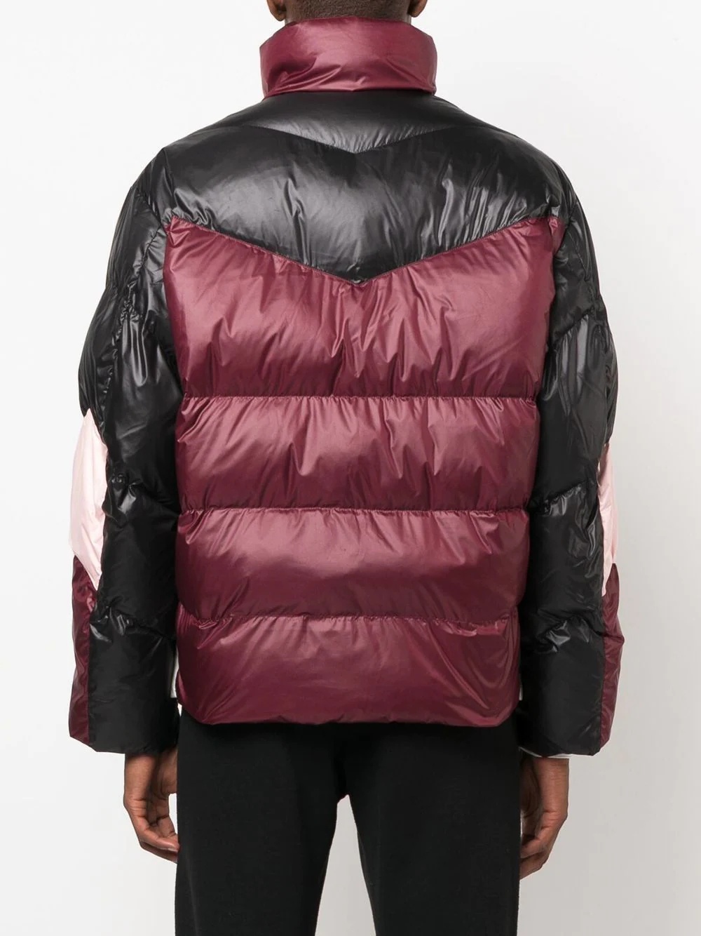 colour-block puffer jacket - 4