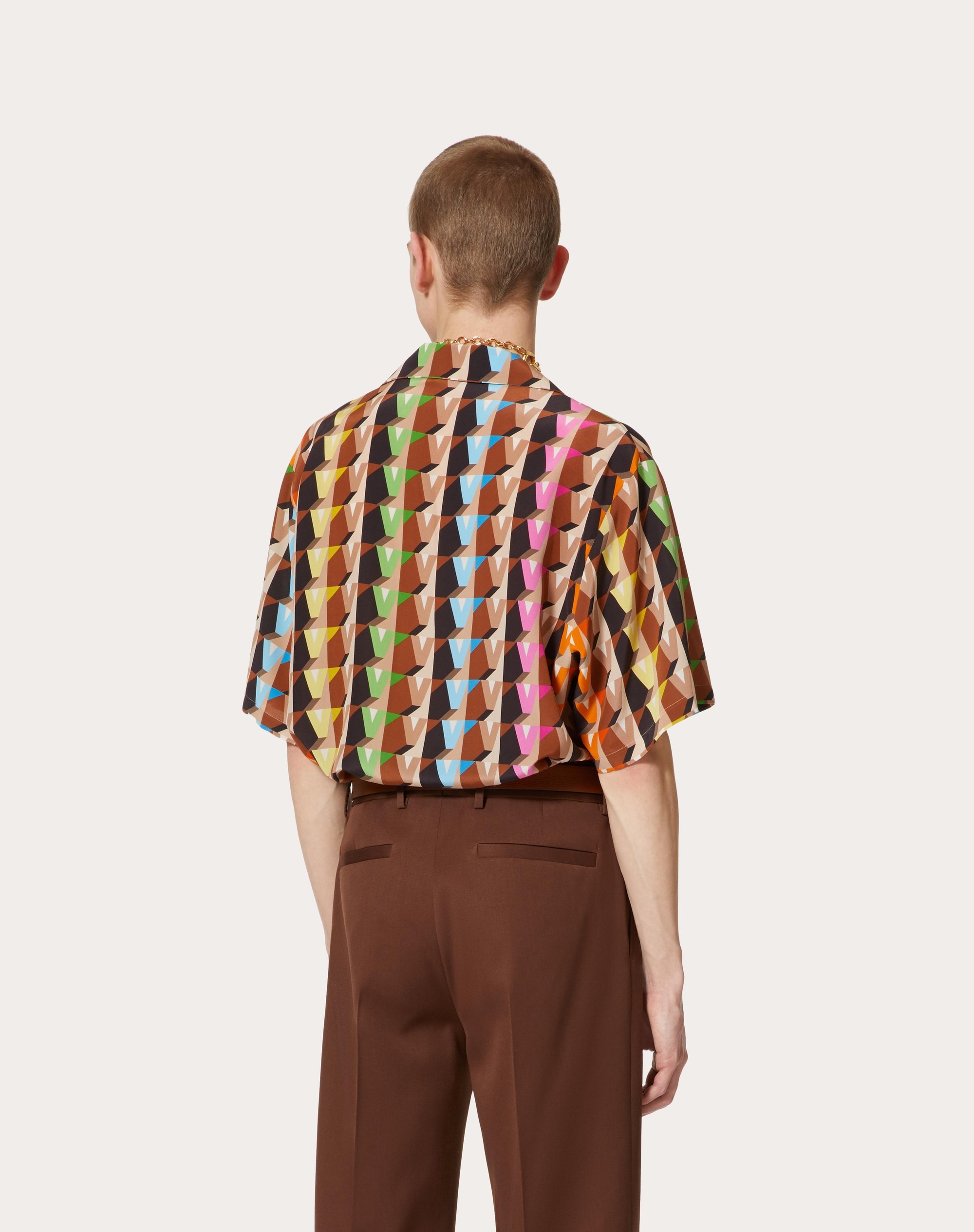 3DREAM VALENTINO PRINTED SILK SHIRT - 4