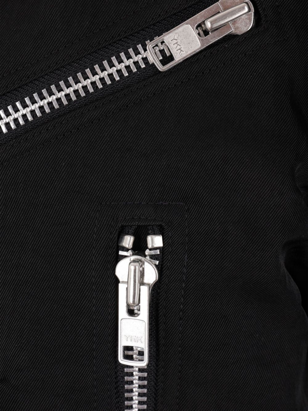 zipped biker jacket - 4