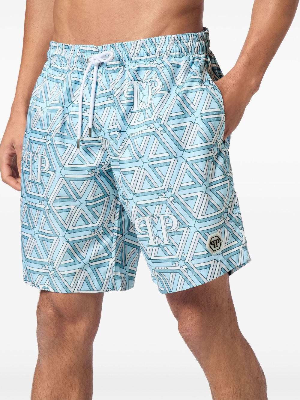 monogram swim shorts - 4