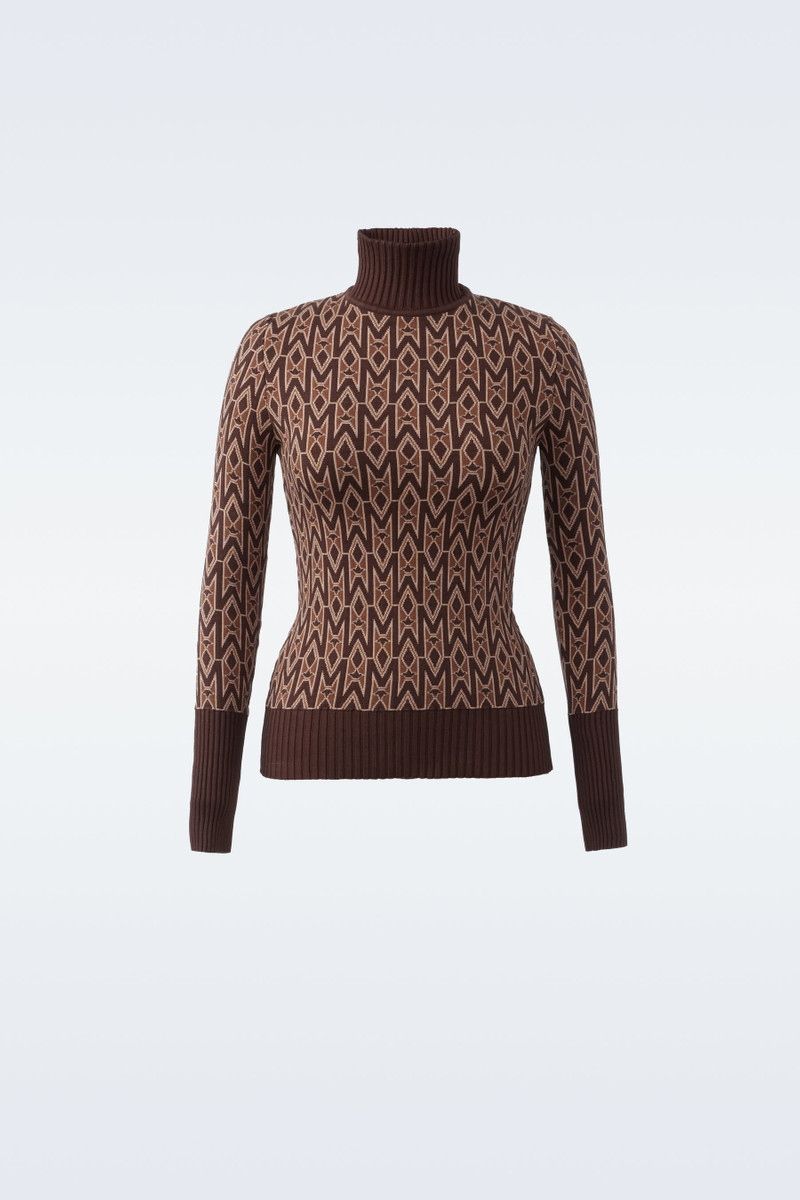 PEARLfine knitted monogram turtleneck 1
