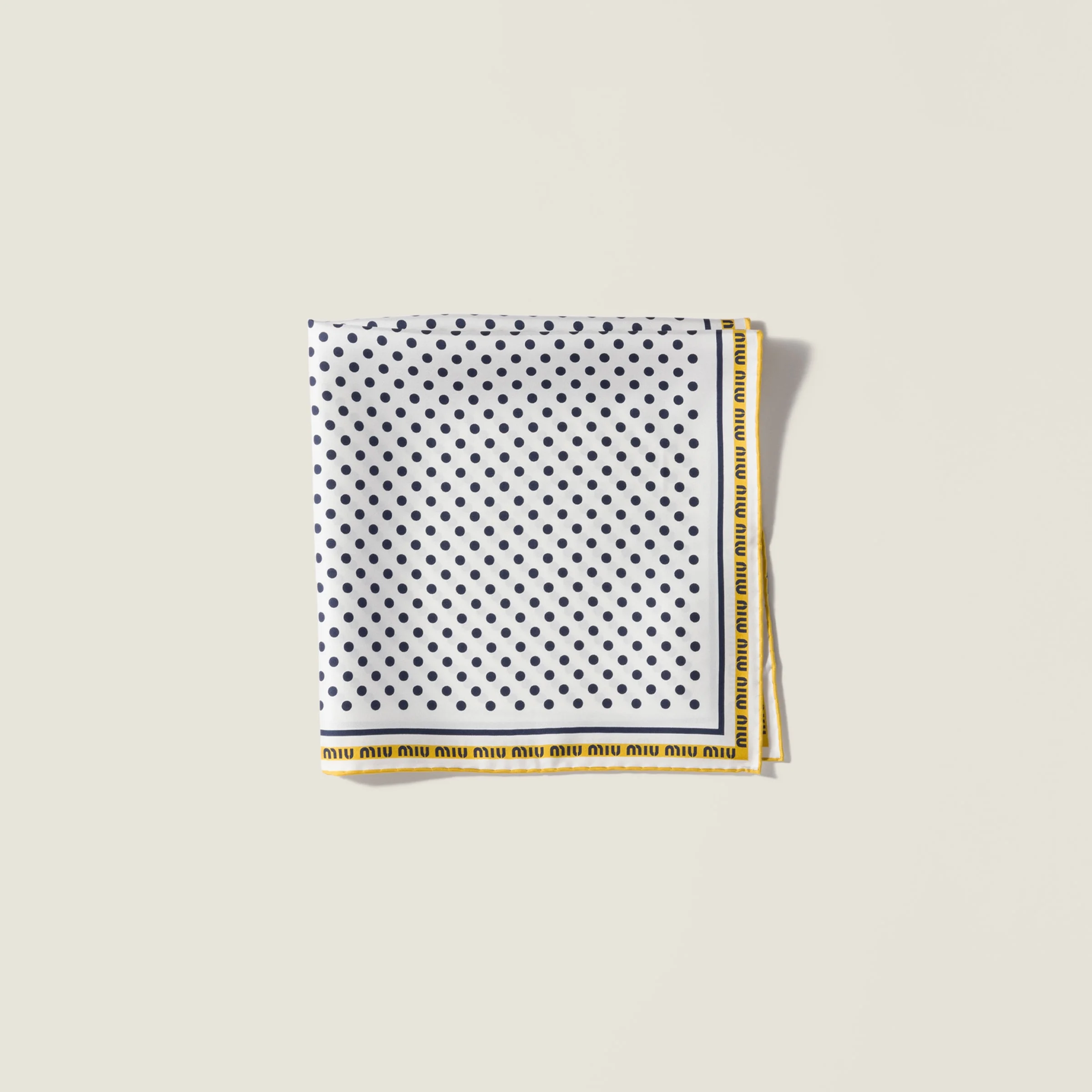 Printed twill scarf - 1