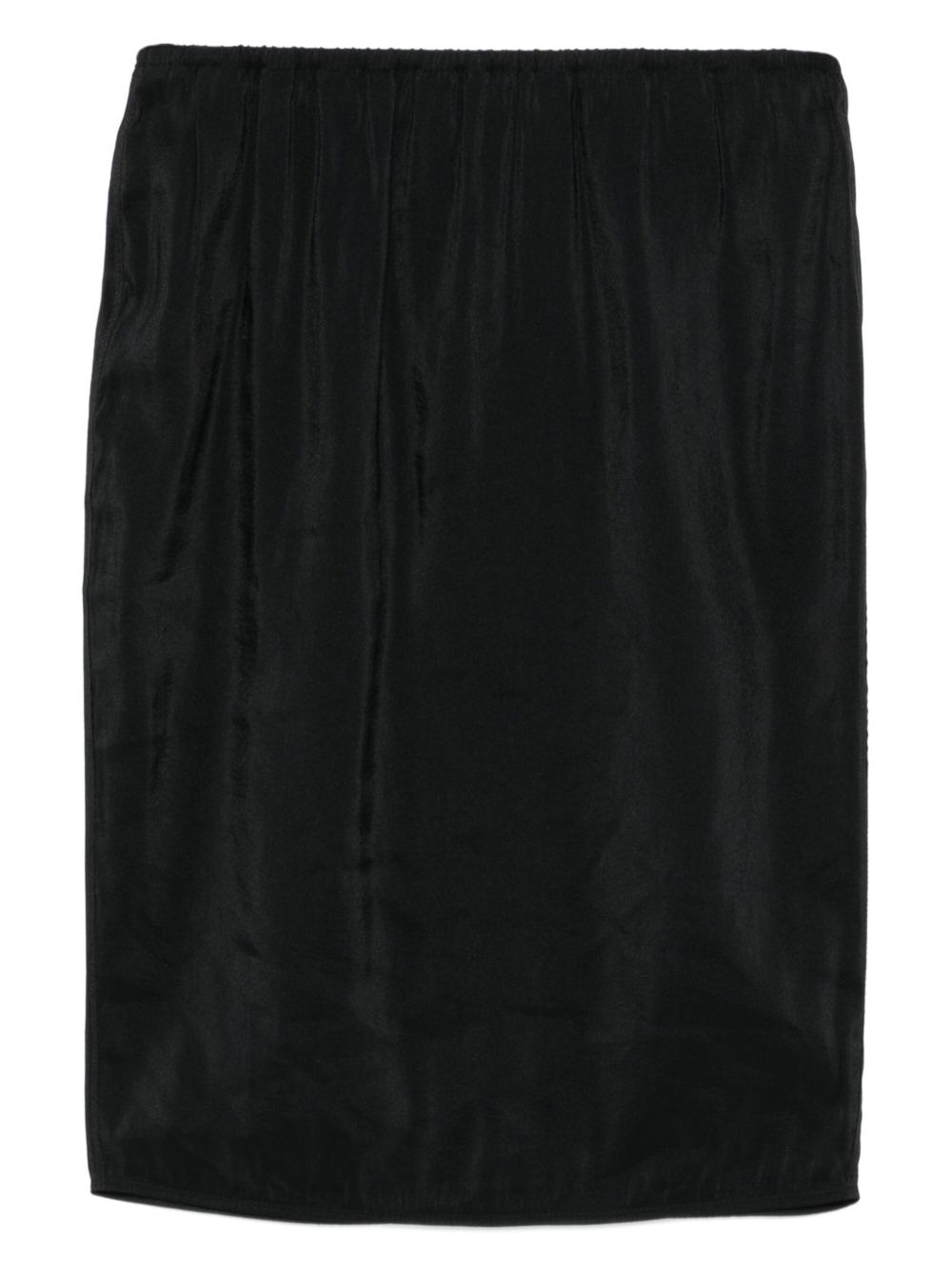 elastic-waistband mini skirt - 1