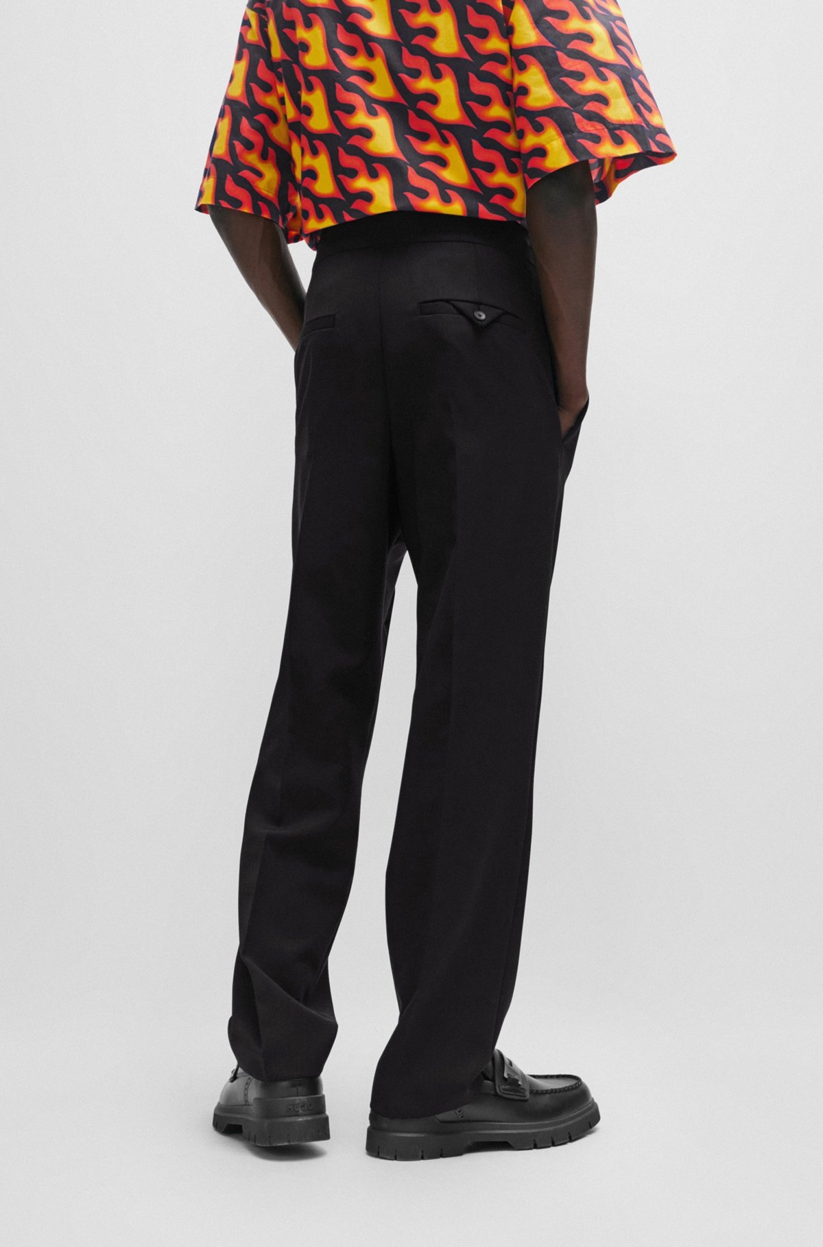 MODERN-FIT SUIT IN PERFORMANCE-STRETCH STRUCTURED CANVAS - 8