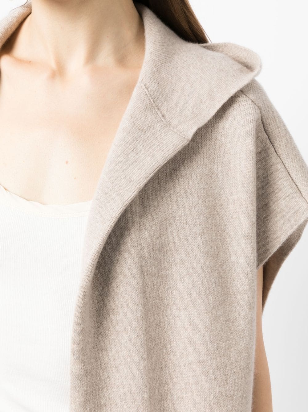 two-pocket knitted cardi-coat - 5