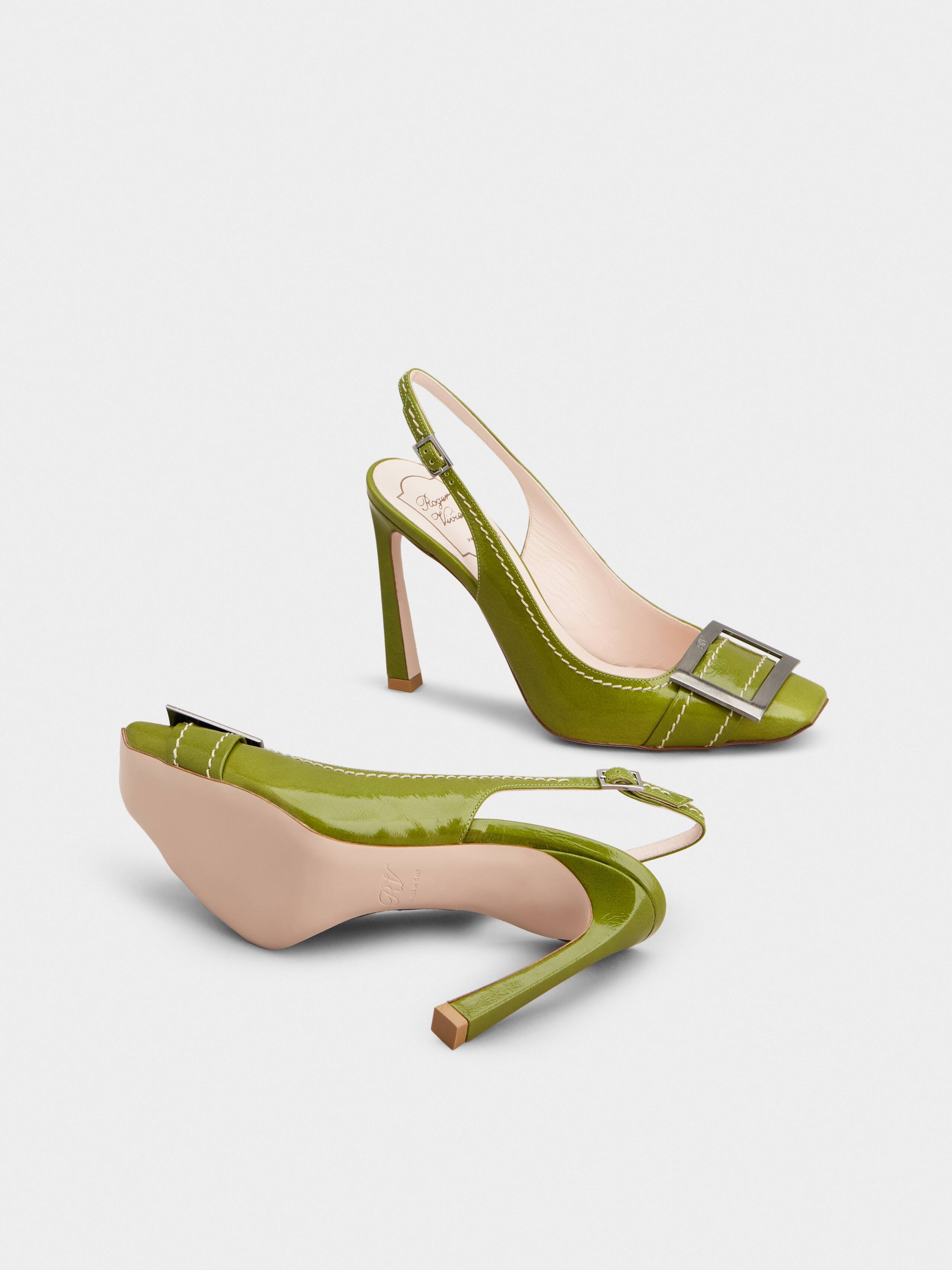 Trompette Slingback Pumps in patent leather - 6