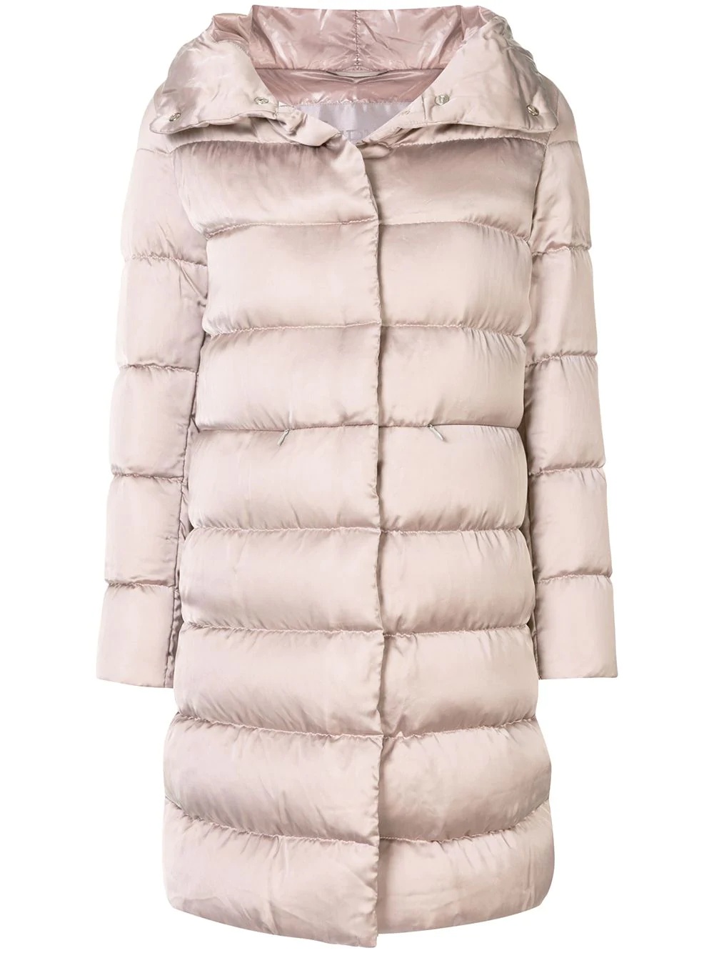 long hooded puffer jacket - 1