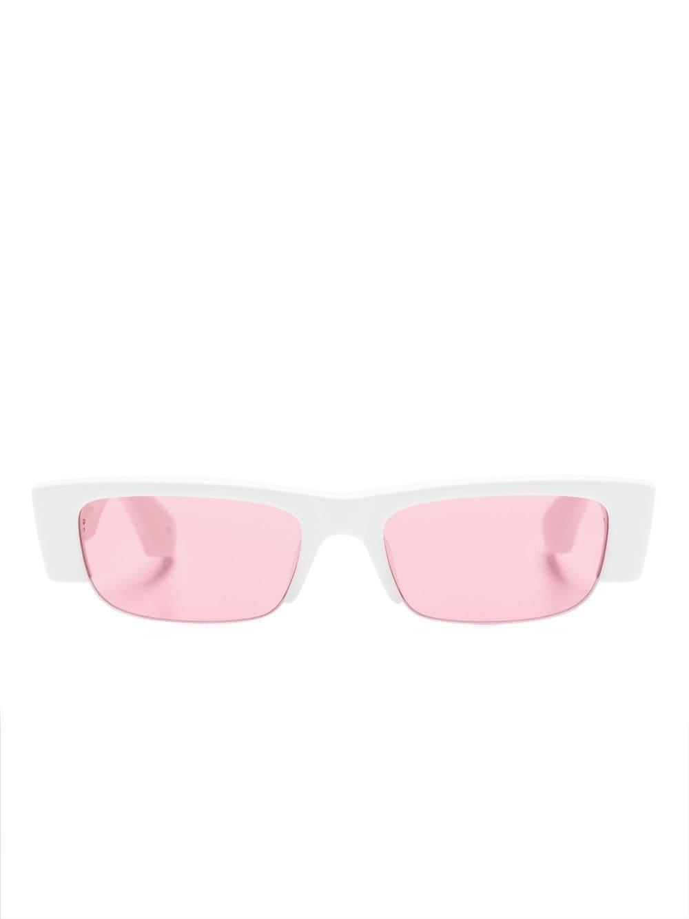 Graffiti slashed rectangle sunglasses - 1