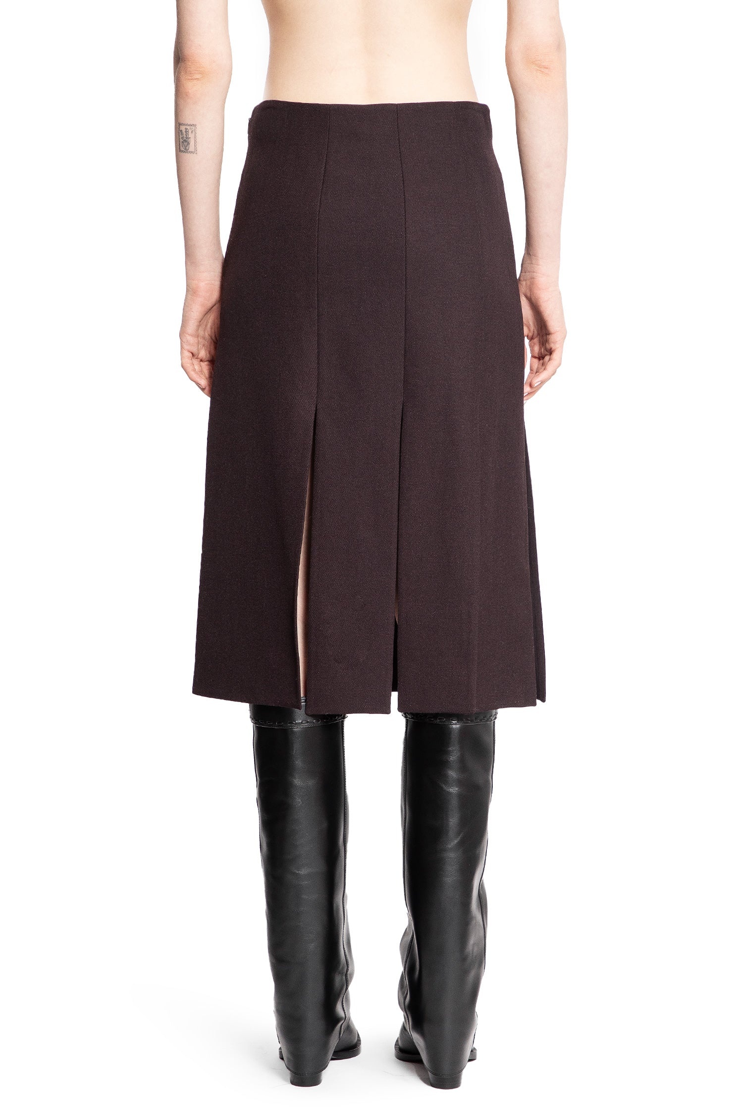 【関税&送料込】Fendi Grain De Poudre Wool Skirt Fendi Grain De Poudre Skirt | italist