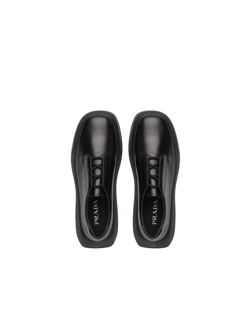 Brushed leather derby shoes 3