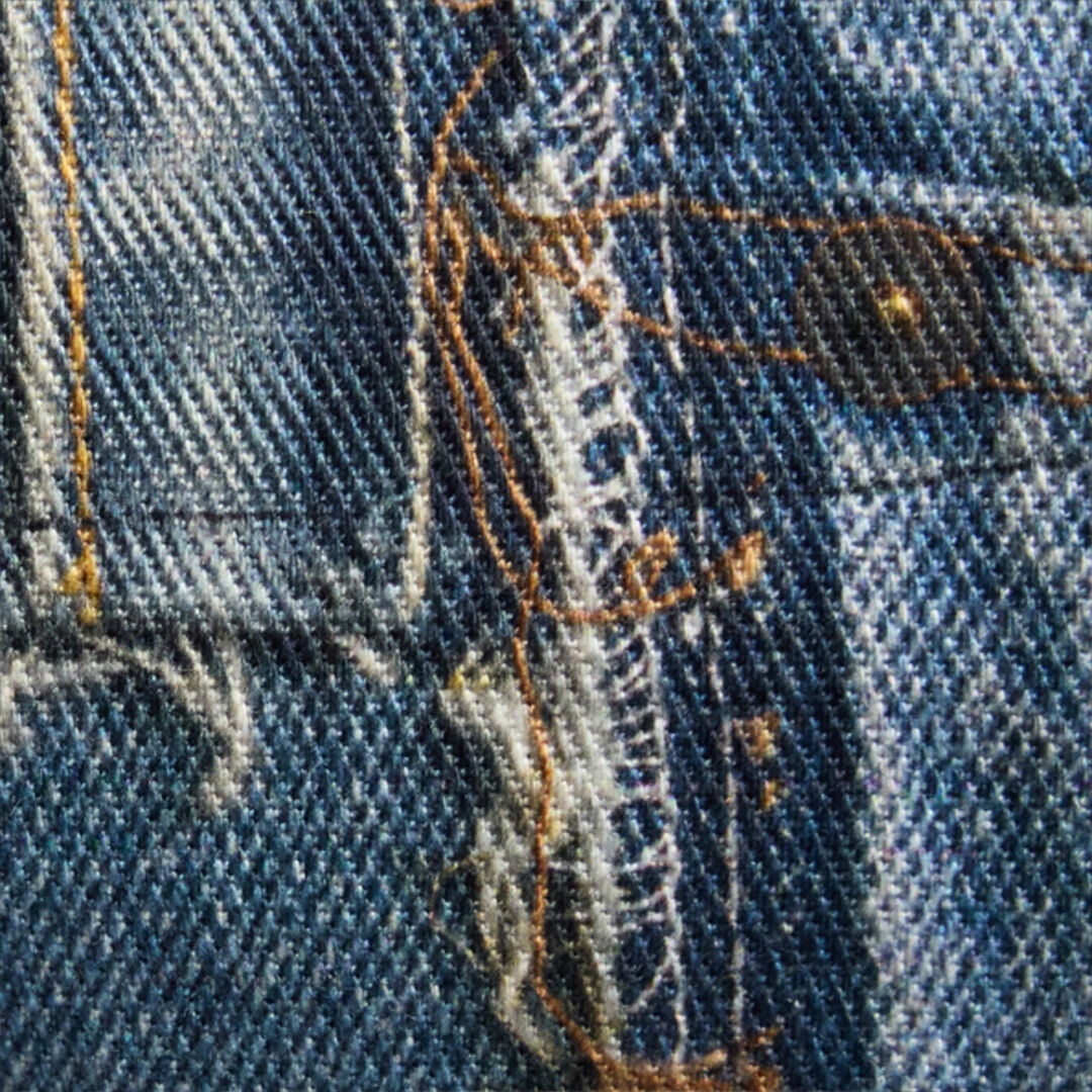 Bralette In Denim Patchwork Capsule Collection - 5