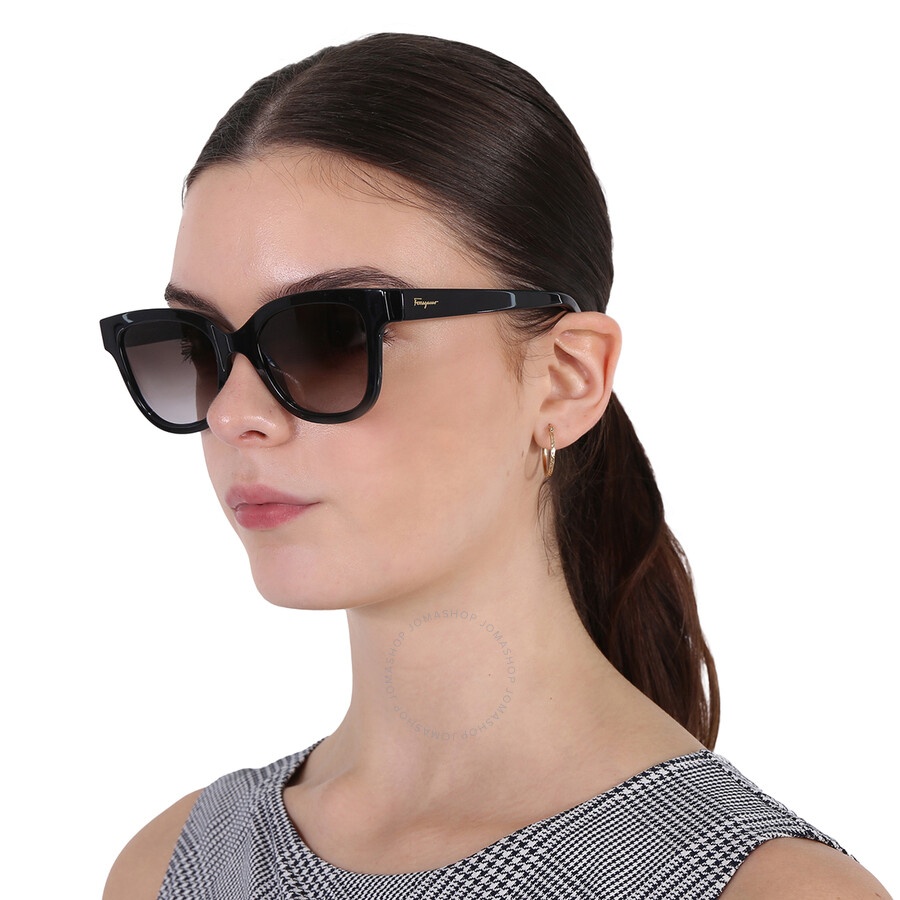 Salvatore Ferragamo Smoke Gradient Square Ladies Sunglasses SF1066S 001 52 - 2