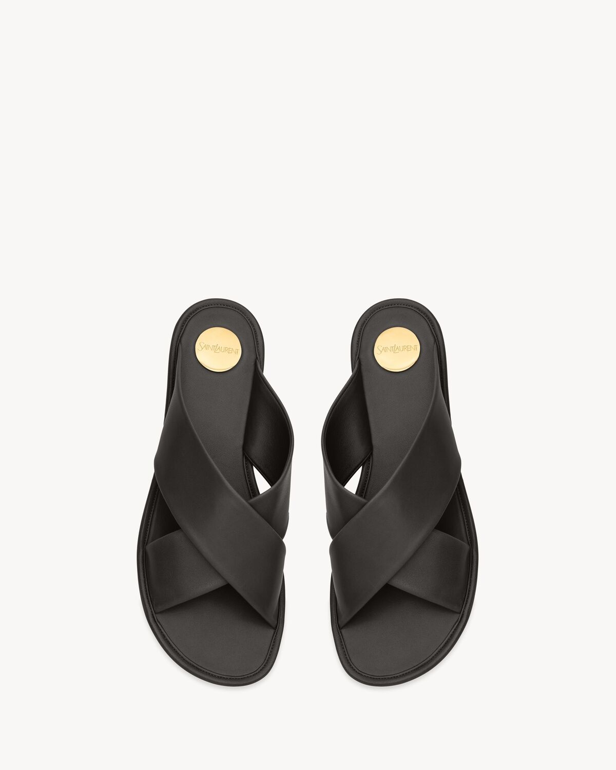 CARLYLE SLIDES IN SMOOTH LEATHER - 2