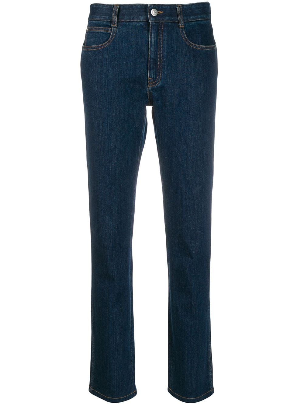 monogram-lining slim-fit jeans - 1