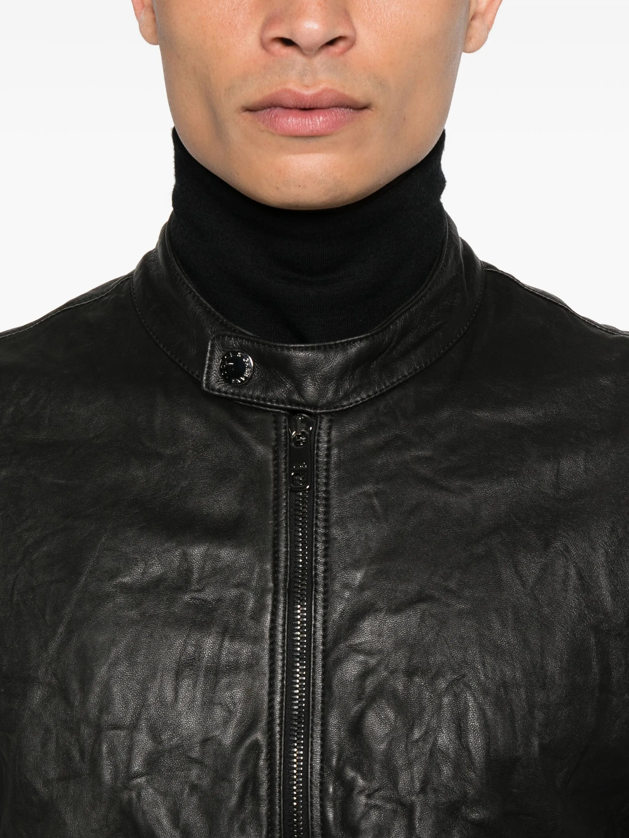 Dolce & Gabbana Zip-fastening Lambskin Leather Jacket - 5
