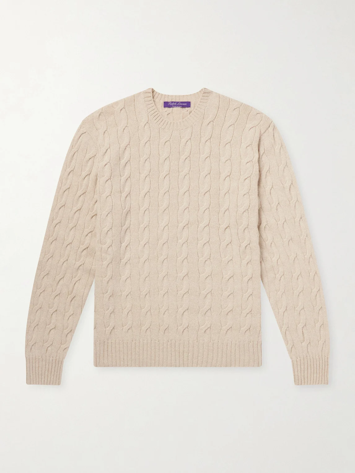 Cashmere Cable-Knit Sweater - 1