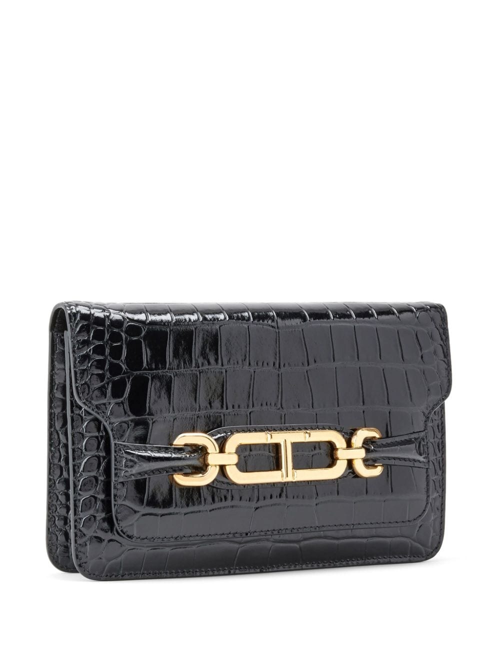 Whitney crocodile-effect shoulder bag - 3