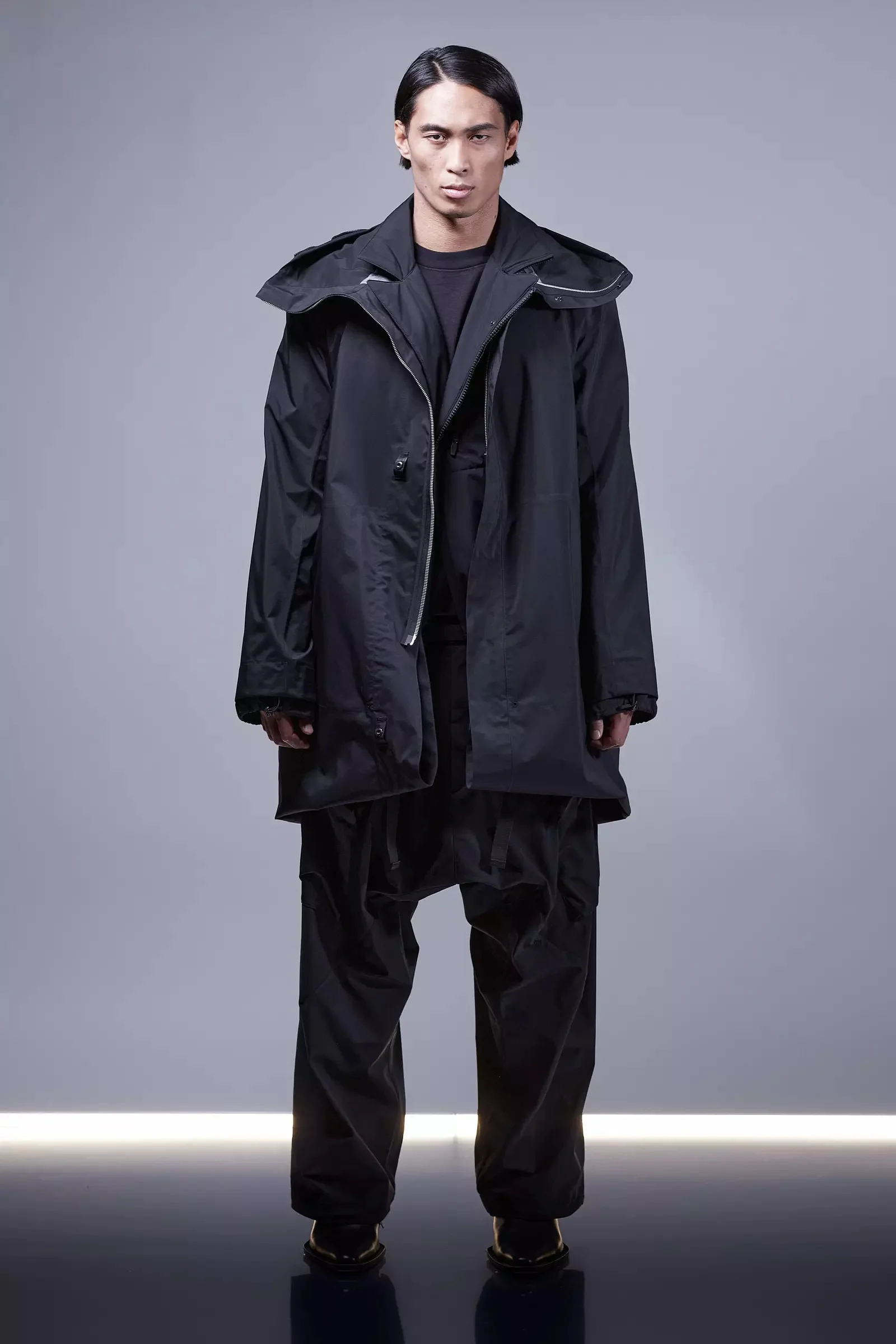 ACRONYM J122-GT 3L Gore-Tex Pro Coat Black | REVERSIBLE