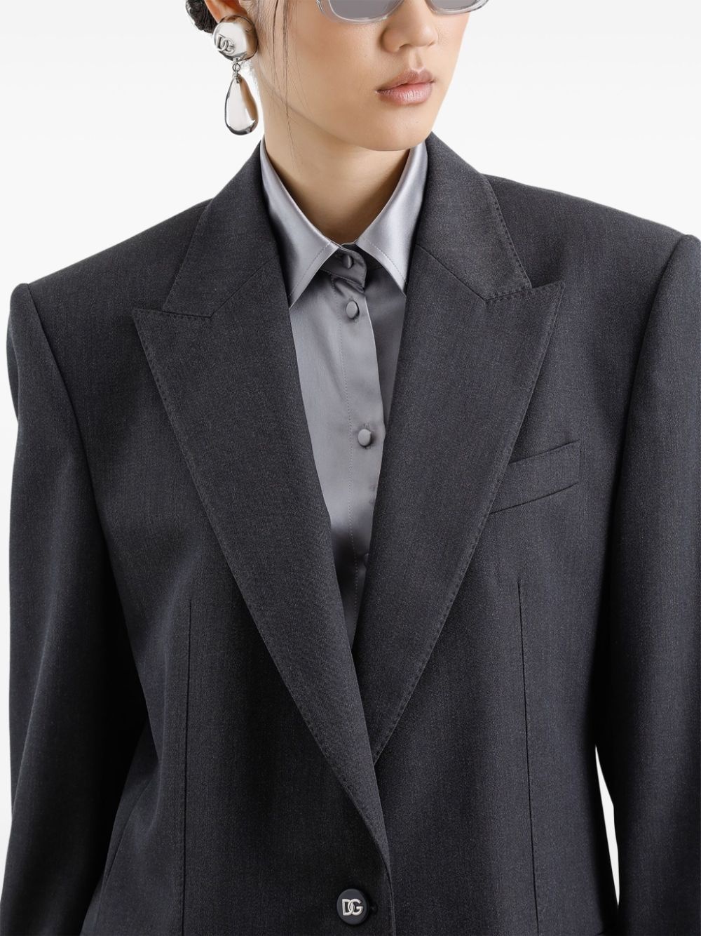 single-breasted blazer - 5
