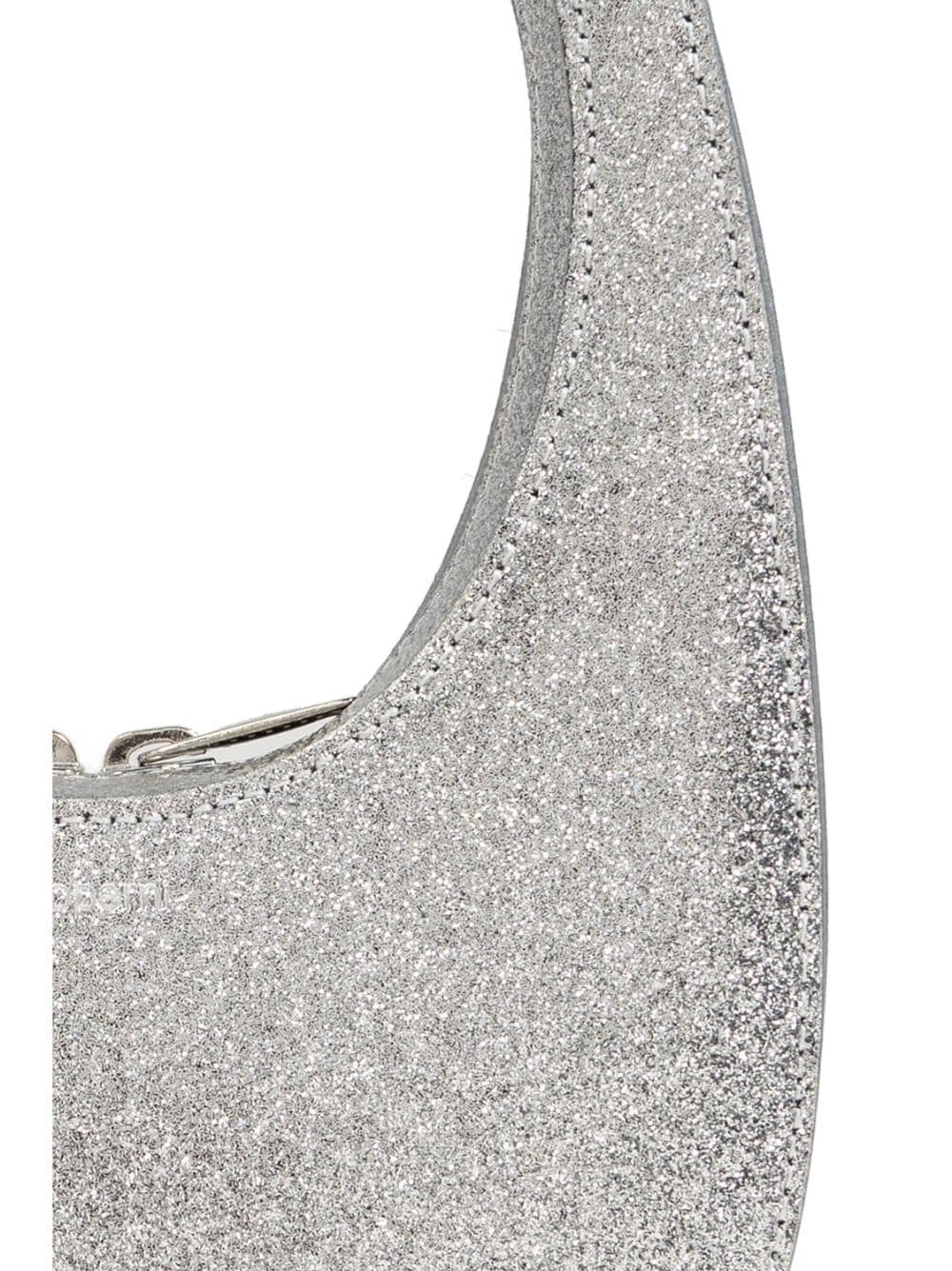 Swipe glitter mini leather handbag - 5