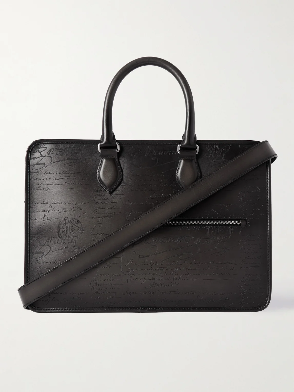 Un Jour Mini Scritto Leather Briefcase - 1