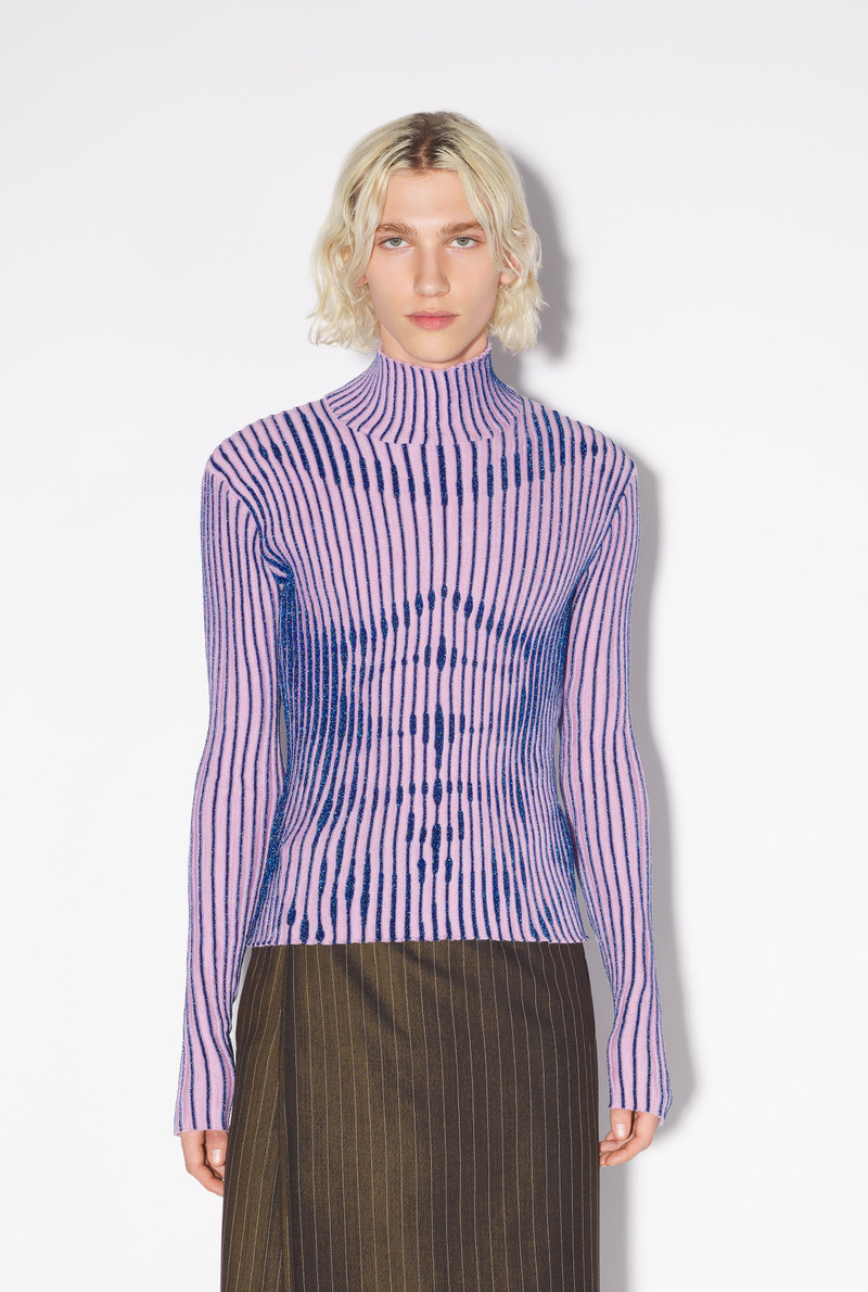 Jean Paul Gaultier THE PINK LUREX TROMPE L’OEIL TOP outlook