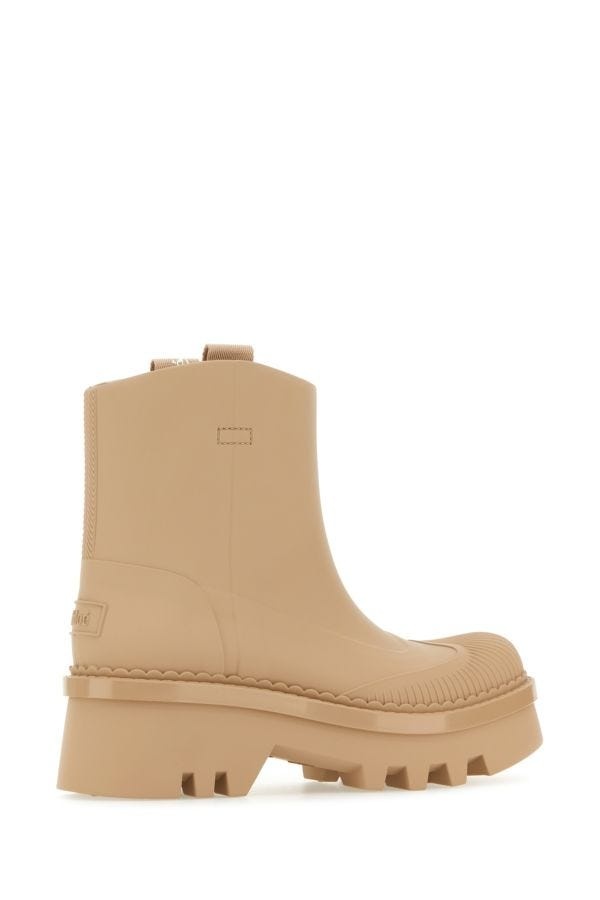 Beige rubber Raina ankle boots - 3