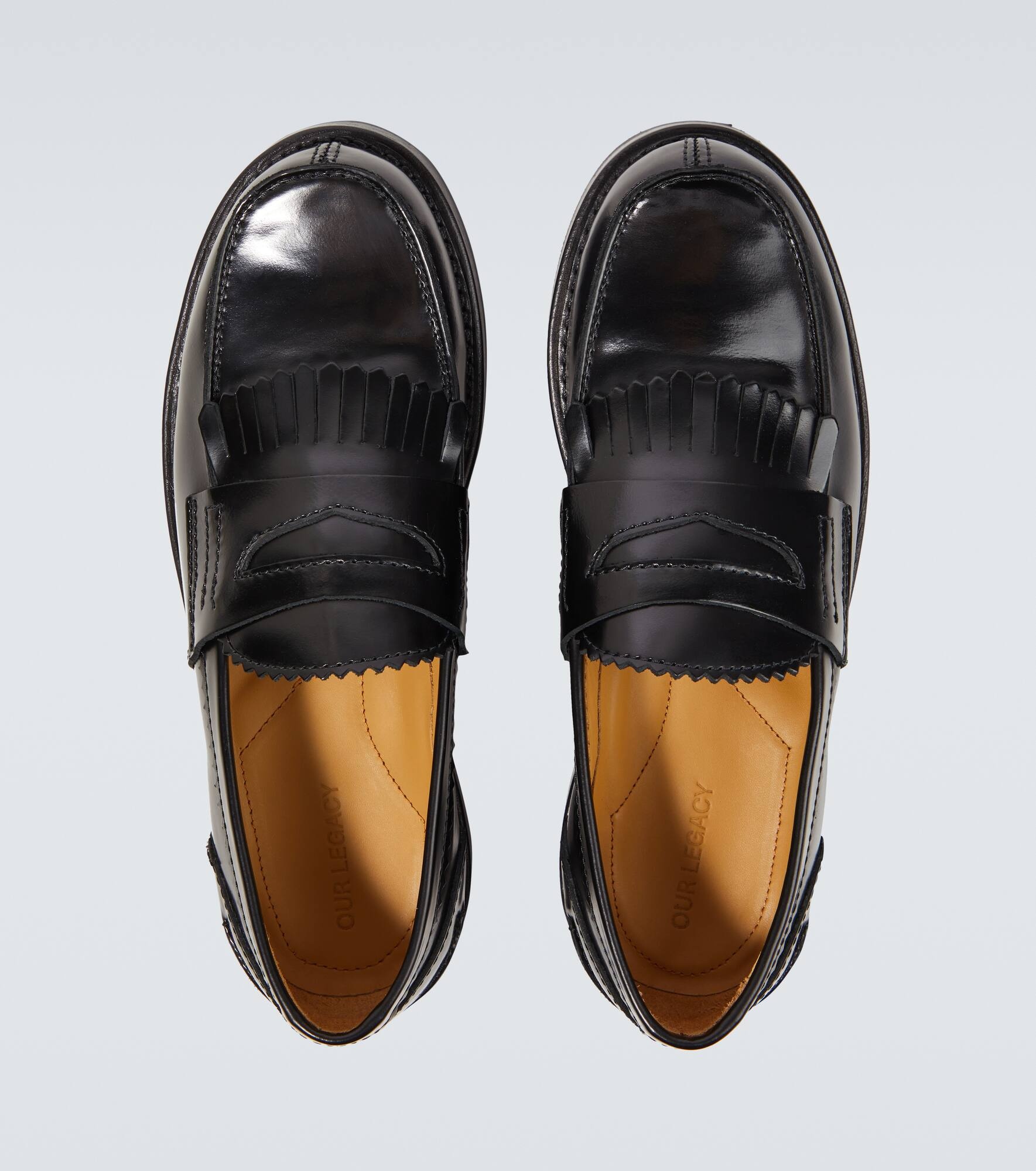 Leather penny loafers - 4