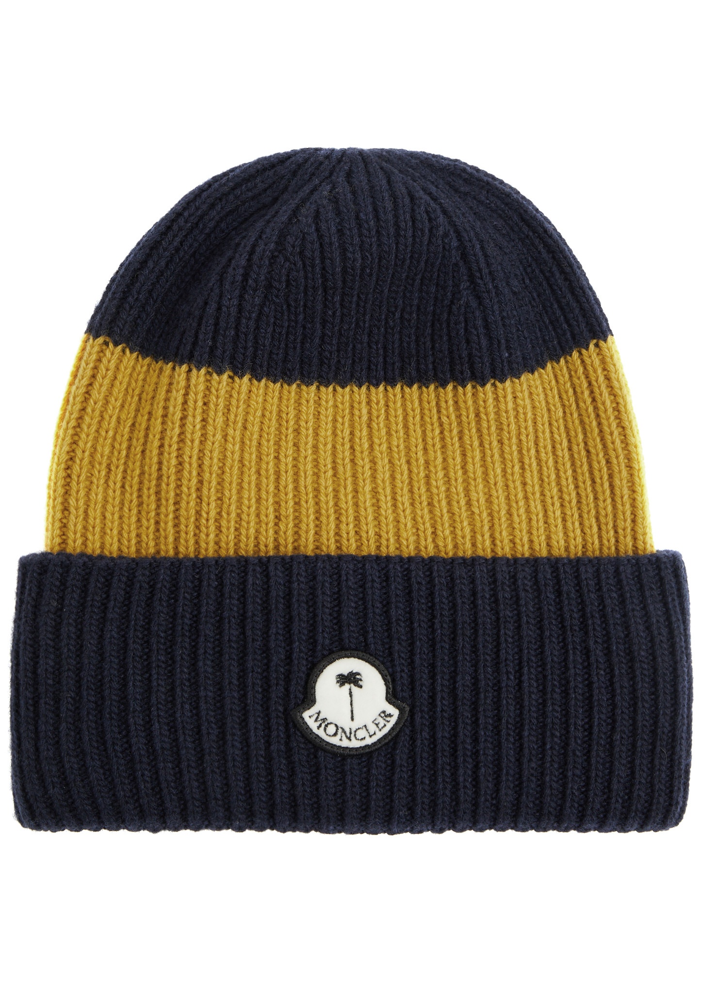 8 Moncler Palm Angels ribbed wool beanie - 1