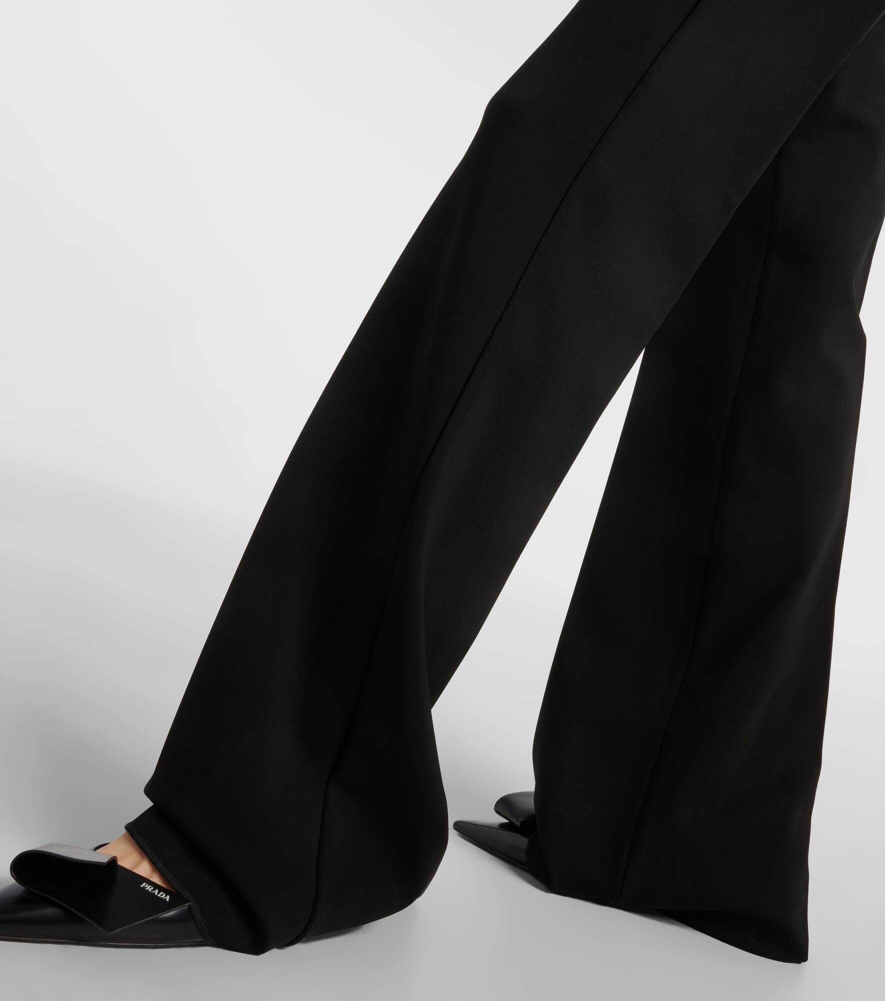 Norcia pleated jersey straight pants - 5