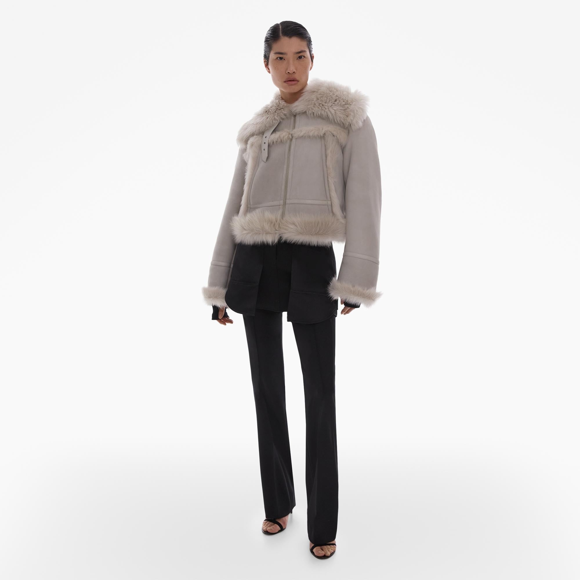 SHEARLING AVIATOR JACKET - 2