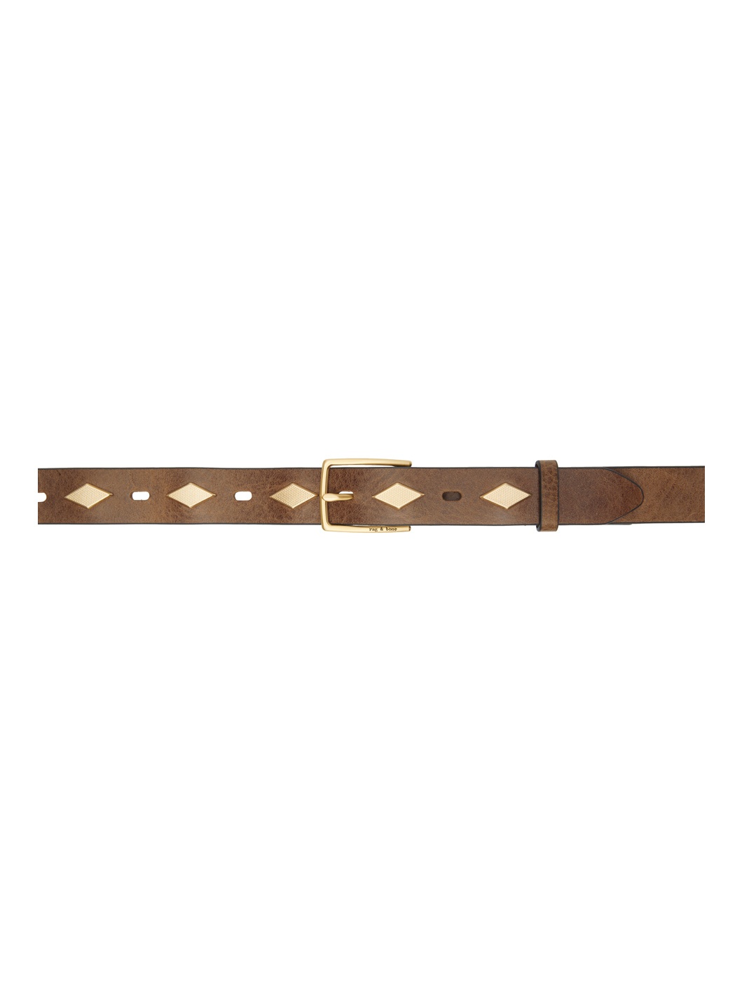Brown Colin Studded Belt - 1