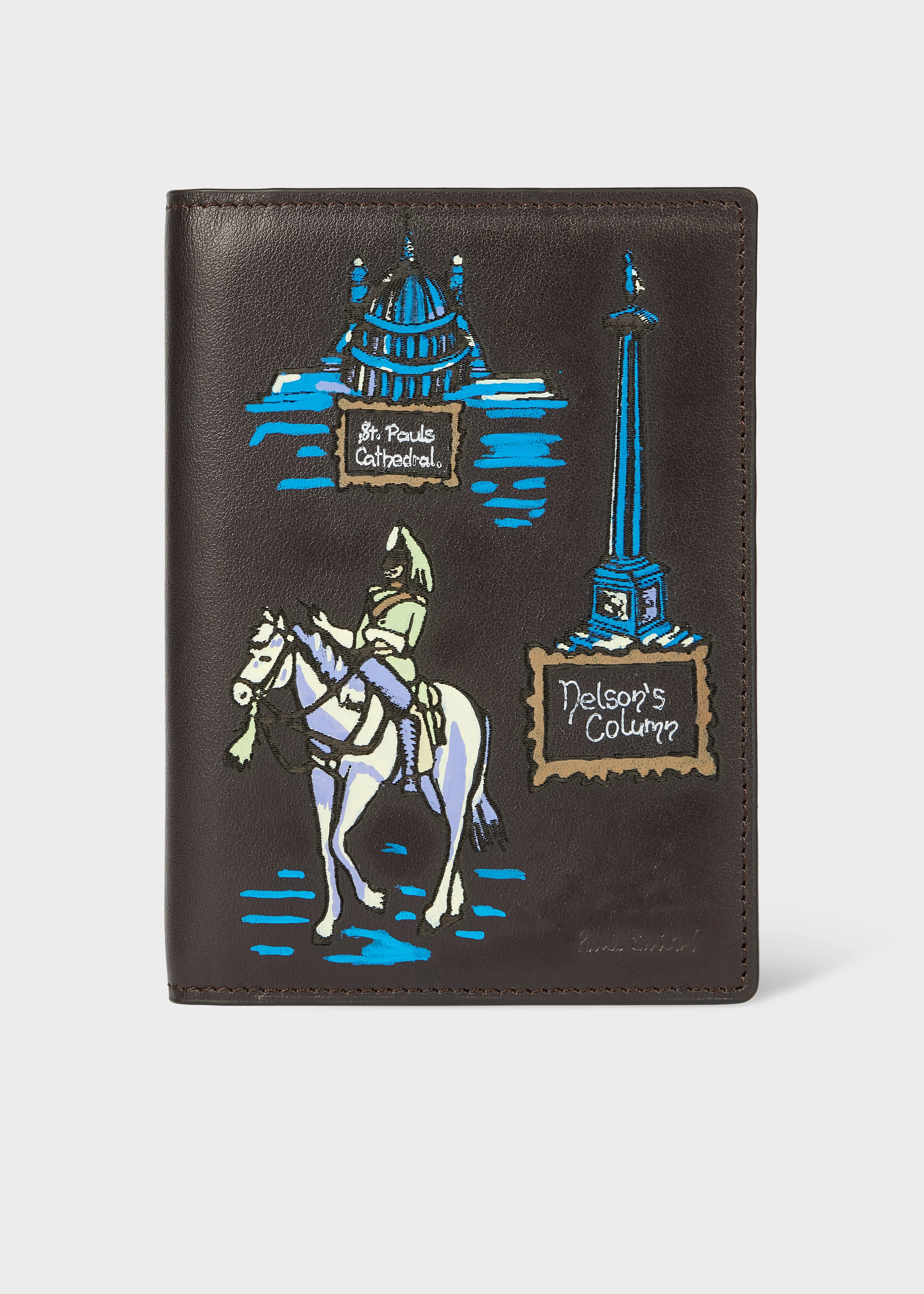 Brown Leather 'London' Passport Holder - 1