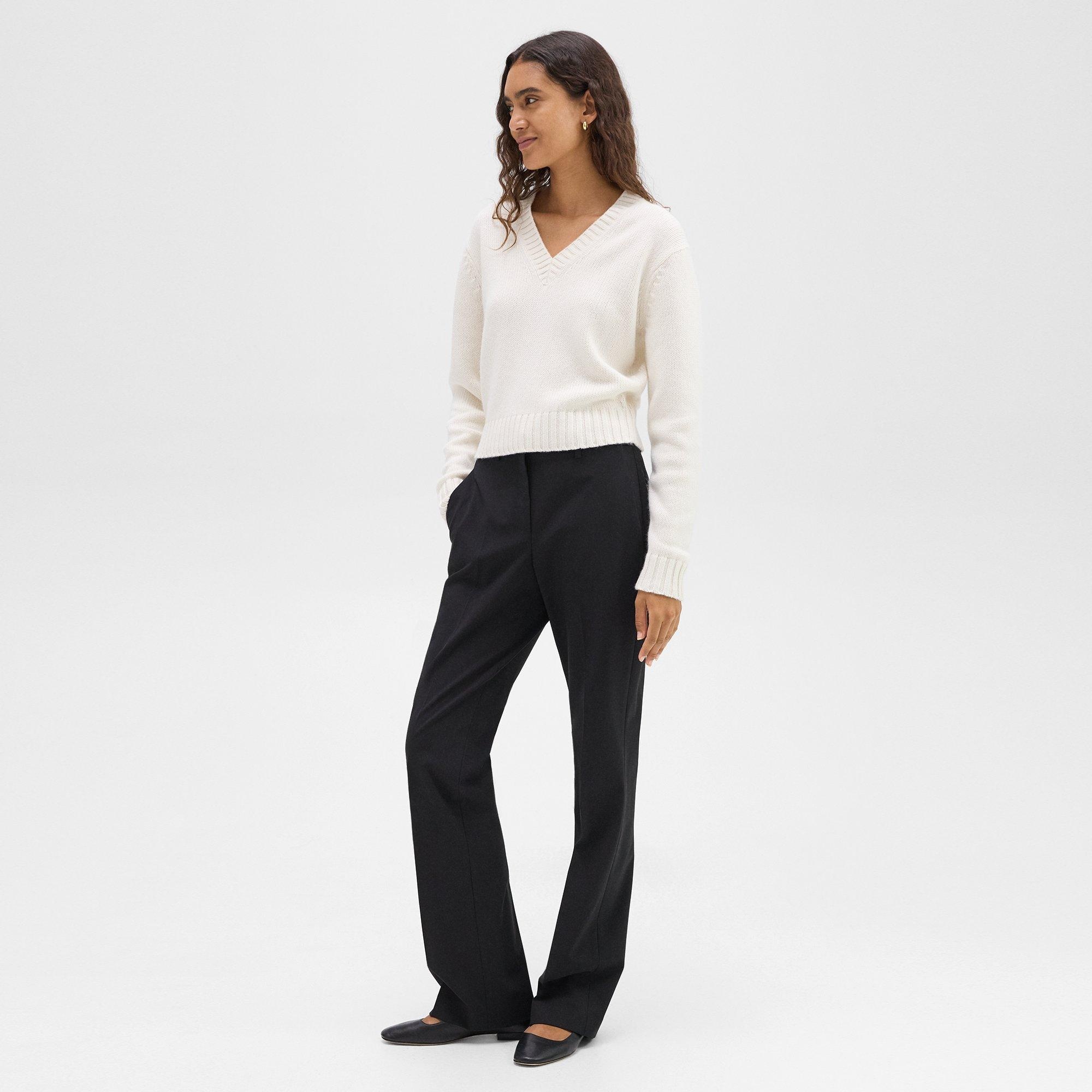 V-Neck Sweater in Cashmere - 6