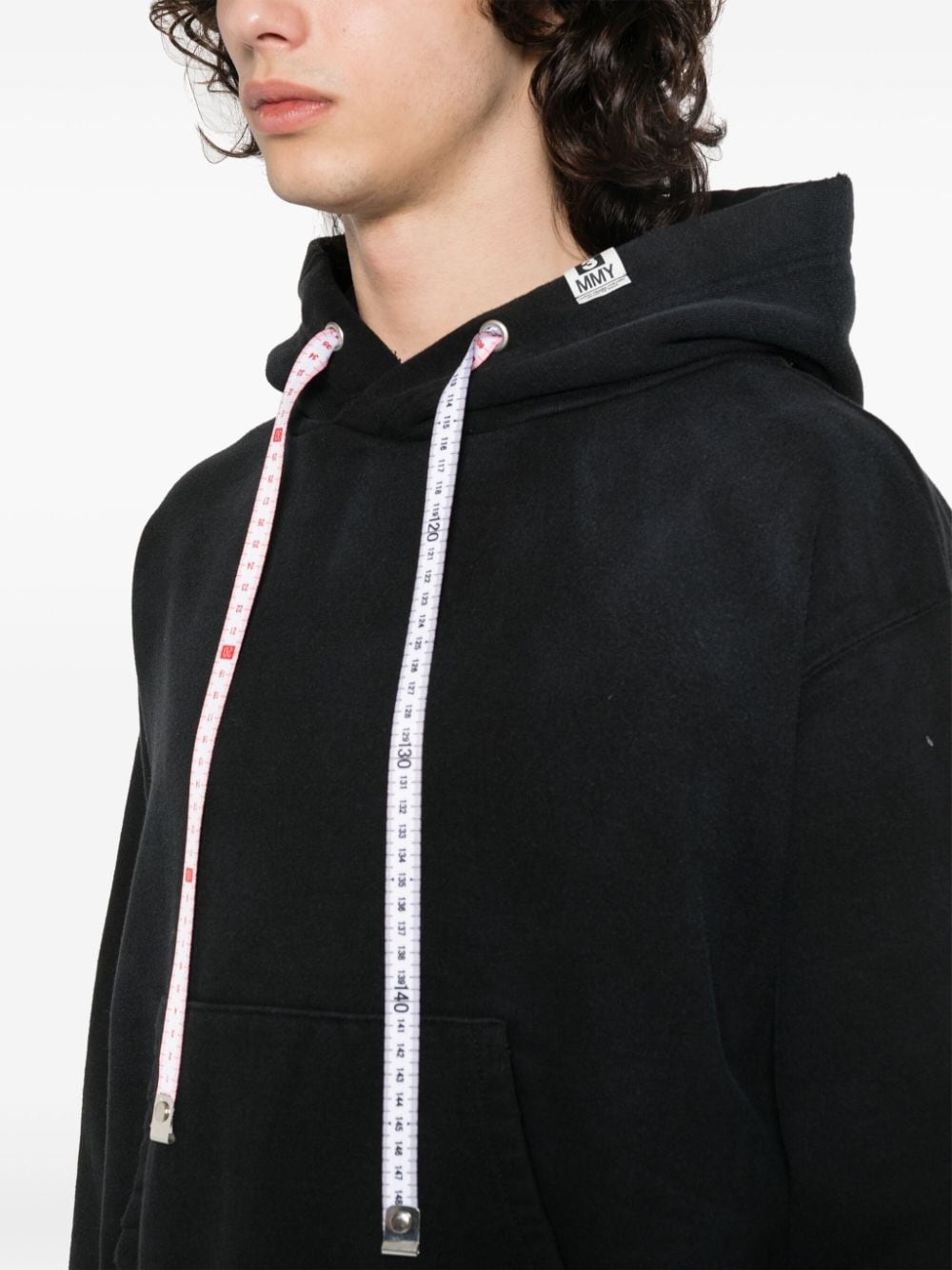 logo-patch cotton hoodie - 6