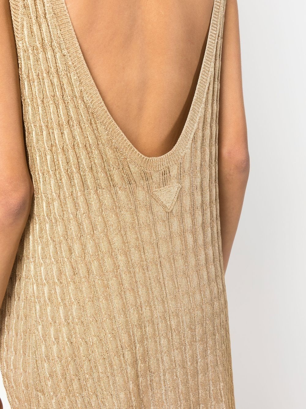 knitted sleeveless midi dress - 5