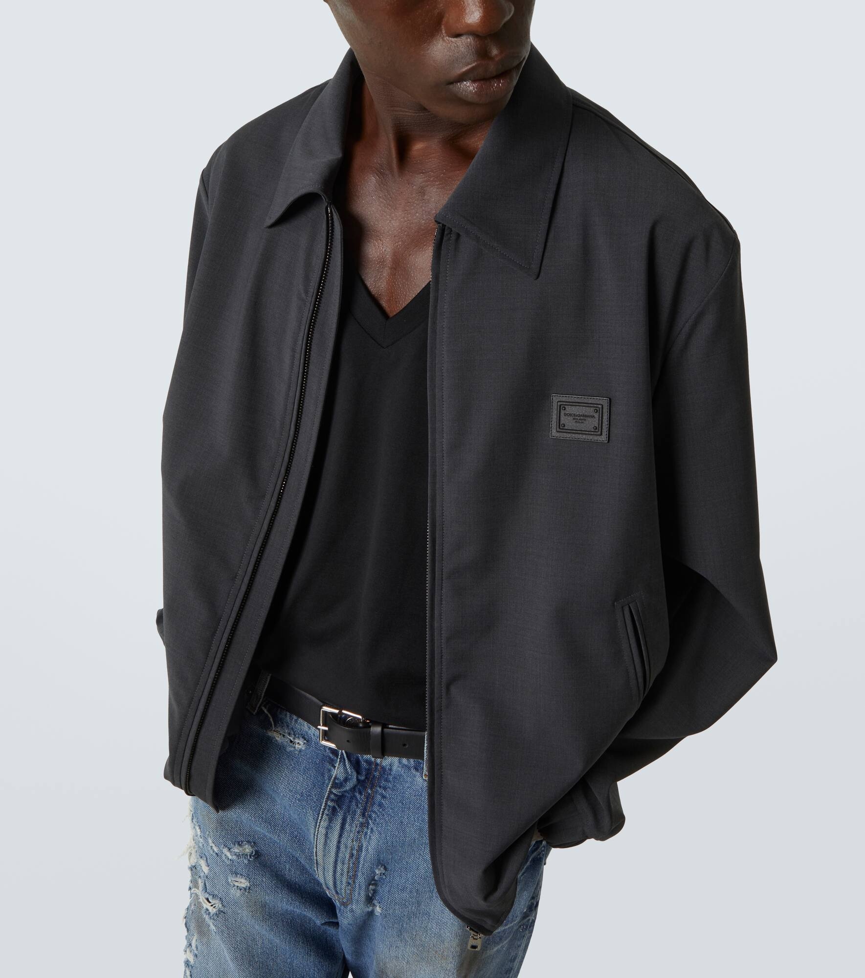 Wool-blend blouson - 5