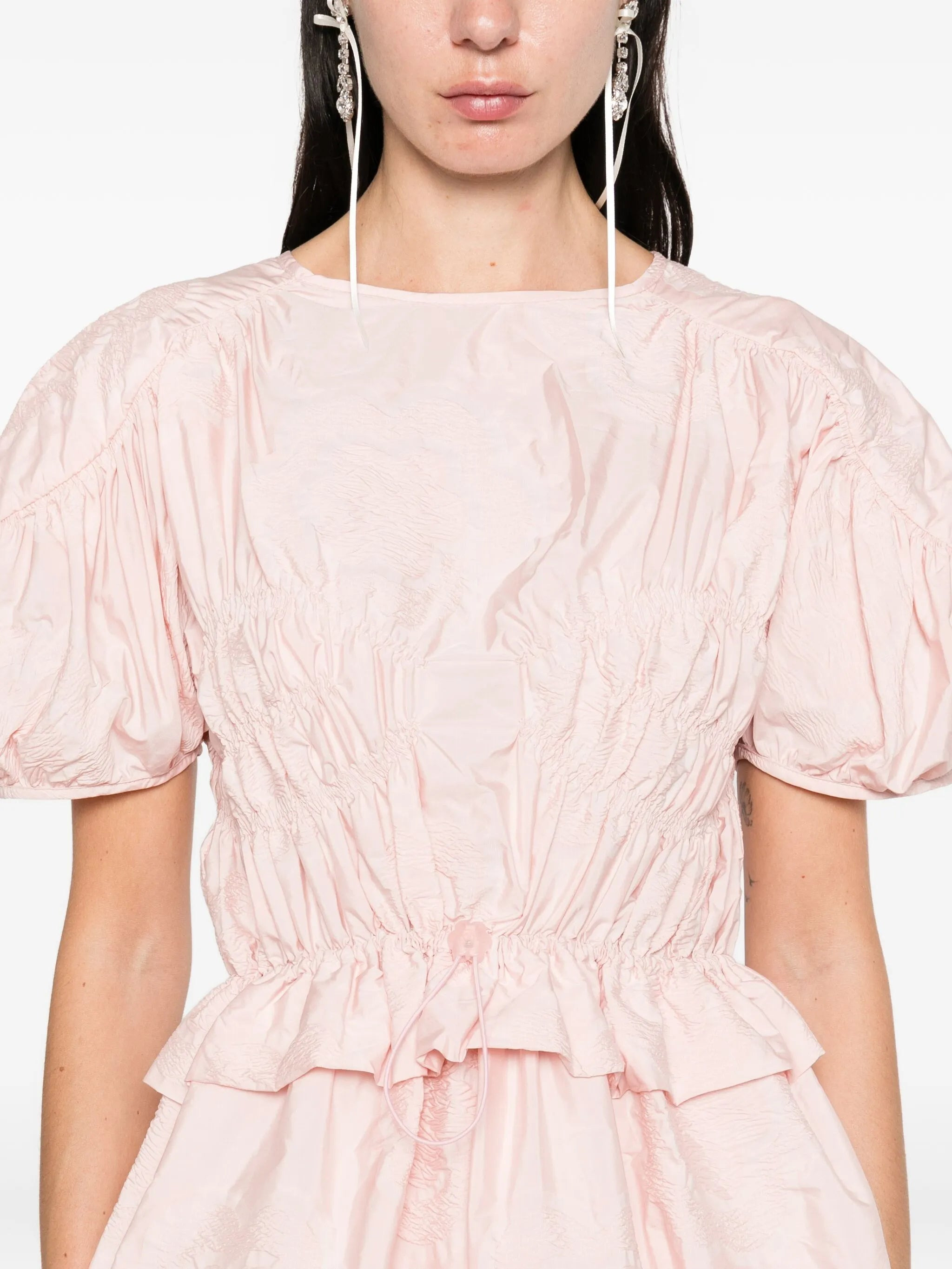 Cecilie Bahnsen Puff-sleeve Ruffled Top - 3