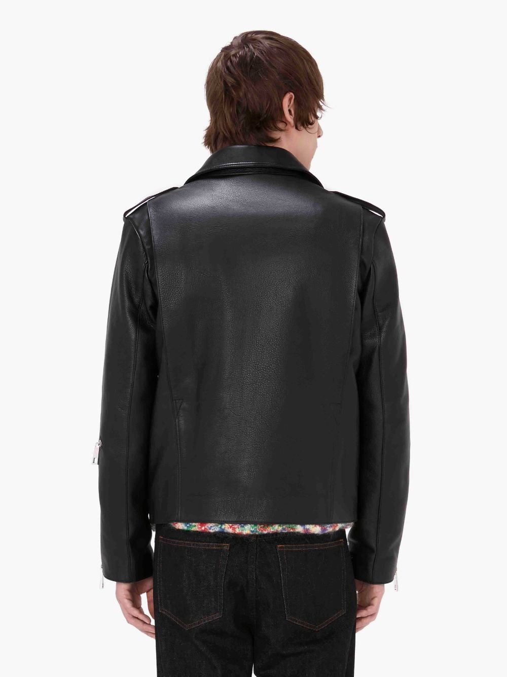 A.P.C. X JW ANDERSON - BLOUSON MORGAN - LEATHER BIKER JACKET - 3
