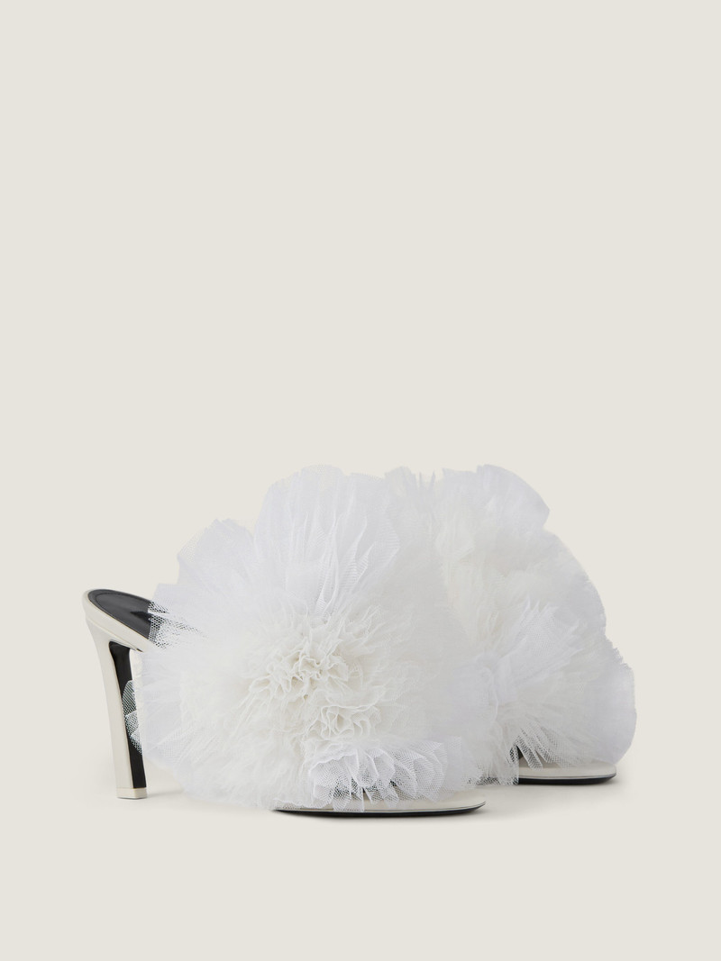 FROU-FROU HEELED MULES IN ORGANZA 1