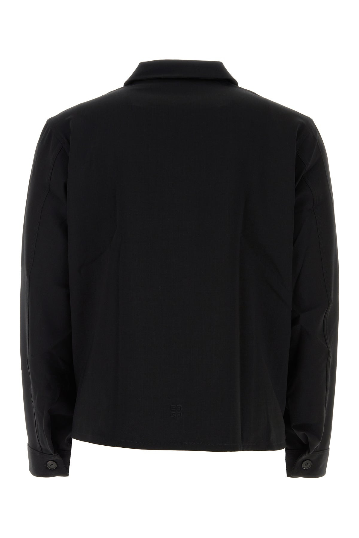 Black wool blend shirt - 2
