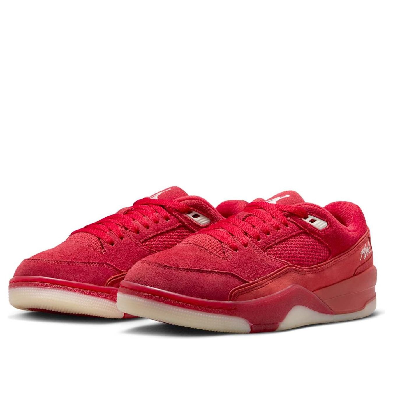 (WMNS) Air Jordan Flight Court 'Varsity Red Muslin Sail' FZ9854-601 - 3