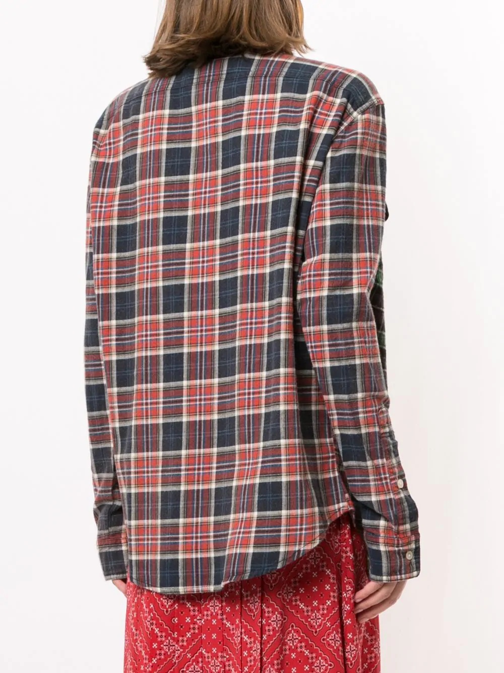 Double reconstructed plaid shirt - 4