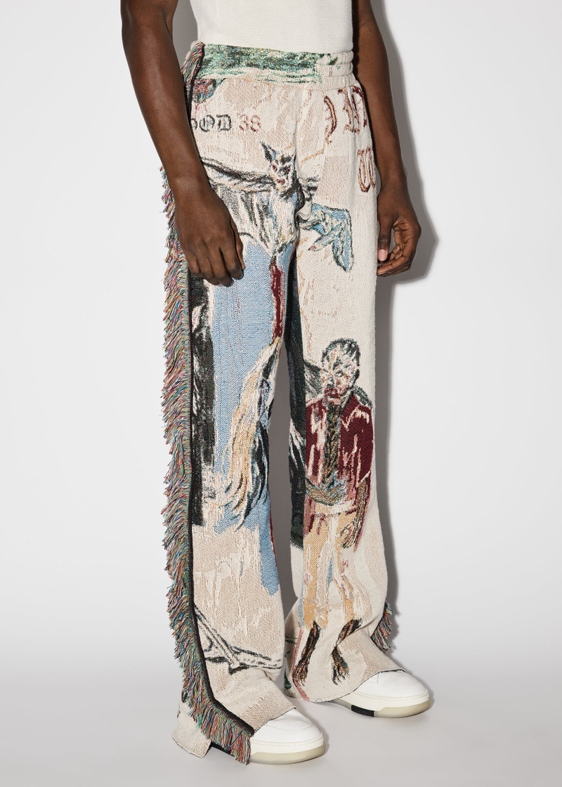 AMIRI TAPESTRY BLOOD 38 FLARE PANTS outlook