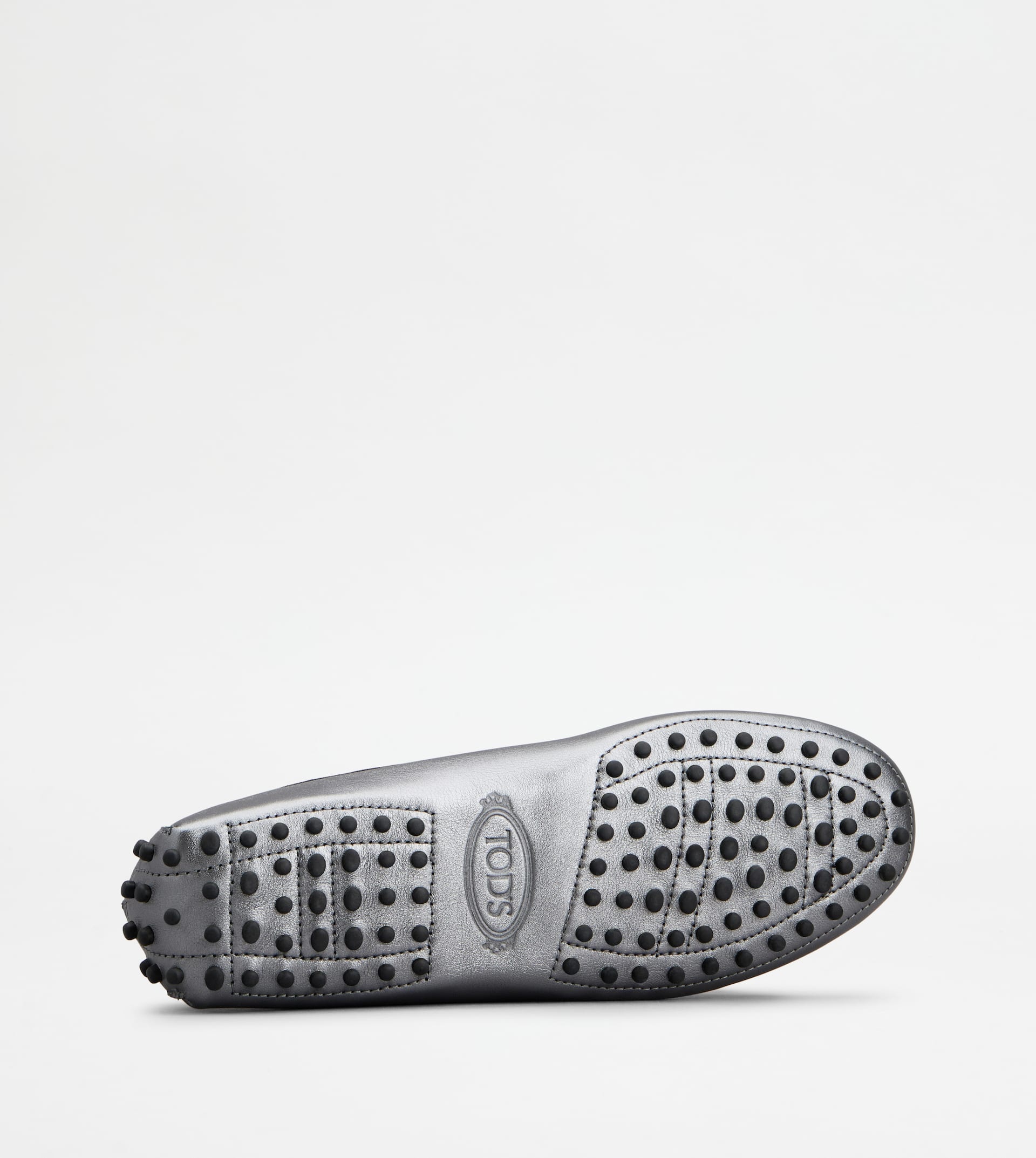 GOMMINO DRIVING SHOES IN LEATHER - GREY - 4