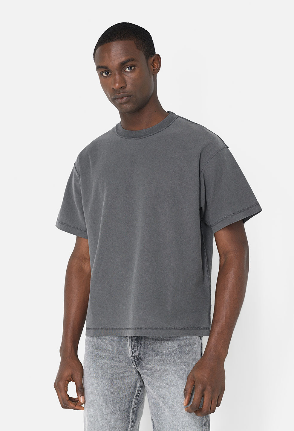 REVERSED CROPPED TEE - 2