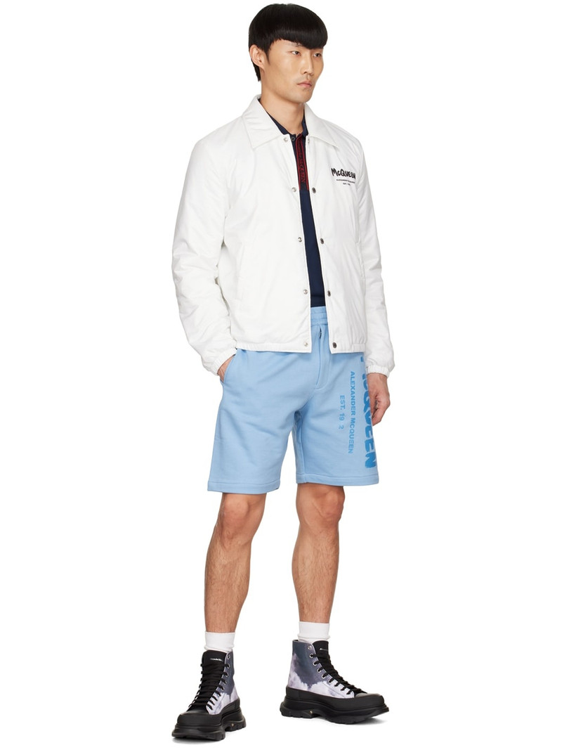 Alexander McQueen White Graffiti Jacket outlook