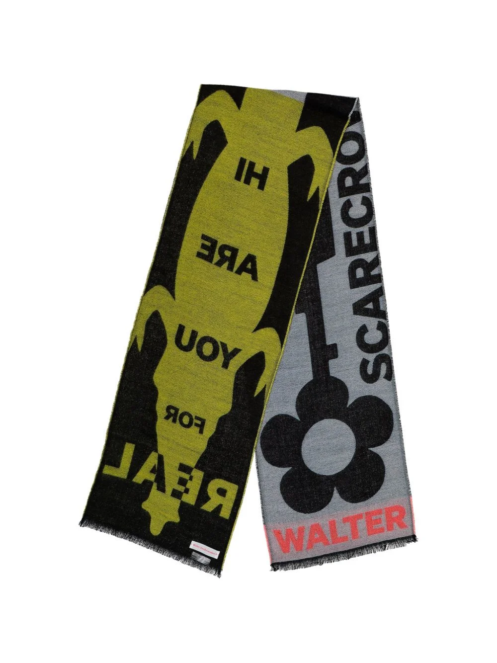 Scarecrow patterned-jacquard scarf - 1